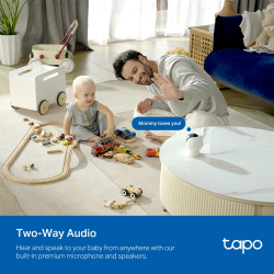 Интелигентна бебефон камера с двойна леща TP-Link Tapo C840                          