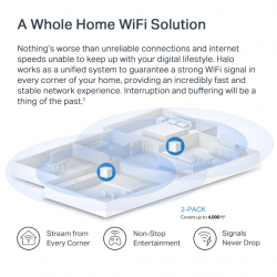 Безжична Wi-Fi 6 Mesh система Mercusys Halo H60X(3-pack) AX1500