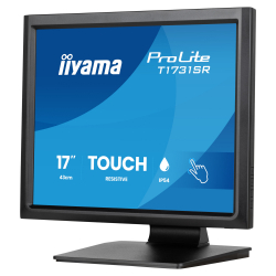 Монитор IIYAMA T1731SR-B2S, 17 inch, Touch monitor, Serial resistive technology, TN panel, AG, 5:4, 1280 x 1024, 250cd/m2, 1000:1, 5ms, IP54 Front, VGA, HDMI, DP, Audio, Speakers, Tilt, Face Up, VESA 100, Black