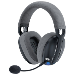 Геймърски слушалки Redragon Skuld Pro H878BG с кабел и безжична Bluetooth подсветка - черни