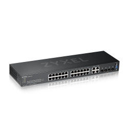 Суич ZyXEL GS-2220-28, 24 портов Layer2+, 24x Gigabit + 4x Gigabit combo (RJ45/SFP), управляем                          