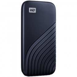 WD My Passport SSD 2TB Midnight Blue Cross Compatible USB 3.2 Gen-2 and USB-C 1050MB/s Read 1000MB/s Write PC Mac Compatiable