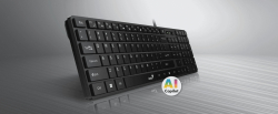 Genius клавиатура Slim Keyboard SlimStar 126 White - Copilot, Low profile Chocolate