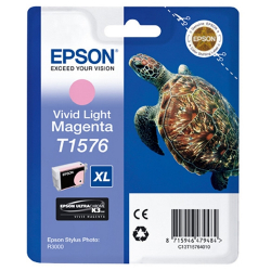 EPSON 5LB T1576 ink cartridge vivid light magenta standard capacity 1-pack blister without alarm