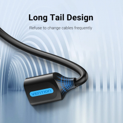 Vention Кабел USB 3.0  Extension AM / AF - 1.5M Black - CBHBG