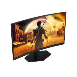 Монитор AOC C27G42ZE, 27 inch, Gaming monitor, Curved Fast VA panel, AG, FHD 1920x1080, 300cd/m2, 3000:1, 260Hz, 0.3ms, Adaptive Sync, HDR 10, Flicker Free, 2x HDMI, DP, Audio out, Speakers, Tilt, VESA 100, Black