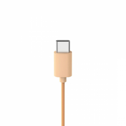 HAMA Слушалки с микрофон "Fun C", USB-C, водач за кабел от едната страна, Оранжев