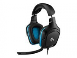 LOGITECH G432 Wired Gaming Headset 7.1 - LEATHERETTE - BLACK/BLUE - USB