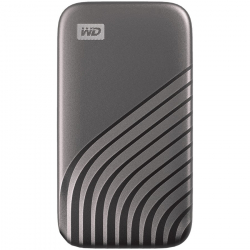 WD My Passport SSD 1TB Space Gray Cross Compatible USB 3.2 Gen-2 and USB-C 1050MB/s Read 1000MB/s Write PC Mac Compatiable