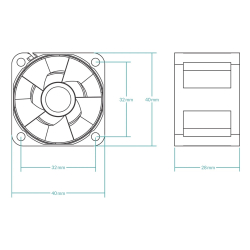 Arctic сървърен вентилатор Server Fan 40x40x28 Dual Ball - S4028-6K - ACFAN00185A