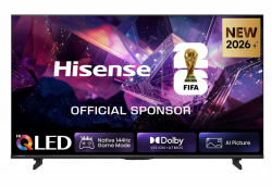 Телевизор Hisense 85" E7S Pro, 4K Ultra HD 3840x2160, QLED, Quantum Dot, 144Hz, HDR 10+ adaptive, HLG, Dolby Vision, Hi-Concerto,Dolby Vision Atmos, Smart TV, WiFi 5GHz, WiFi Direct,Light Sensor, BT, Anyview Cast, 4xHDMI, 2xUSB, LAN, CI+, DVB-T2/C/S2, Black