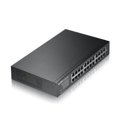 Суич ZYXEL GS1100-24E, 24 портов, Gigabit, за монтаж в шкаф                          