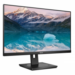 Монитор Philips 242S9JML/00, 23.8" VA LCD Panel, 1920x1080, 16:9, 4ms, 75Hz, 300cd/m2, 3000:1, 50000000:1, Smart Image, Flicker-free, Low Blue, VGA, DVI-D, HDMI, HDCP, DisplayPort, USB 3.2, Speakers, HAS, Swivel, Tilt, Pivot, VESA, Black