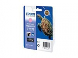 EPSON 5LB T1576 ink cartridge vivid light magenta standard capacity 1-pack blister without alarm