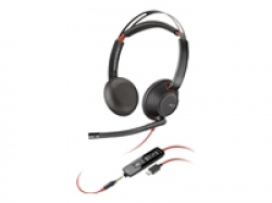 HP Poly Blackwire 5220 Stereo USB-C Headset +3.5mm Plug +USB-C/A Adapter SmartBuy