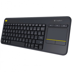 LOGITECH K400 Plus Wireless Touch Keyboard - BLACK - US INT'L                          