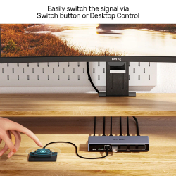 Unitek превключвател KVM Switch - HDMI 4K@@60Hz - V1309AGY01