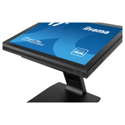 Монитор IIYAMA T1732MSC-B1SAG, 17", Touch monitor, Edge to edge glass, TN panel, AntiGlare, 5:4, 1280 x 1024, 250cd/m2, 1000:1, 5ms, Projective capacitive, VGA, HDMI, DisplayPort, Audio in, Speakers, IP54 Front, OSD key lock, Tilt, VESA 100, Black