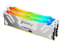 KINGSTON 32GB 8000MT/s DDR5 CL38 DIMM Kit of 2 FURY Renegade RGB White XMP
