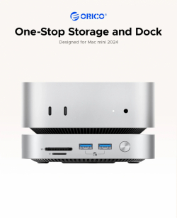 Orico докинг станция SSD Docking station M.2 NVMe - USB-C(10Gbps) x 1, USB3.2 x 2, USB2.0 x 2, M.2 x 1, Audio, SD/TF 4.0 - MiniLink M49P-EU-SV