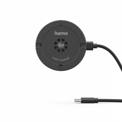 HAMA Безжично зарядно устройство Qi2 25W, бързо зареждане, черно