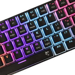 White Shark геймърска механична клавиатура Gaming Mechanical Keyboard ASHIKO 2 - Red Switches (English US), Black