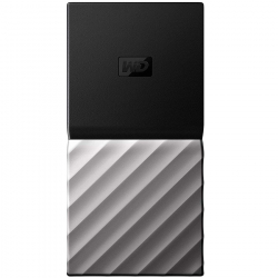 WD My Passport 256GB External SSD, USB 3.1 Gen2, Read/Write: 540 / 540 MB/s, cable: Type-C to Type-C, USB Type-C to Type-A adaptor                          
