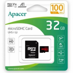 Apacer карта памет MicroSDHC 32GB UHS-I Class10, Adapter - AP32GMCSH10UB-R                          
