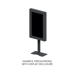 Обвивка / КИОСК за дисплей OMB 09234 LFD HOUSING 55 x WINDOW STAND for 55" display, Max weight 50kg, Dimensions 1407 x 885mm, Landscape or Portrait orientation, Black