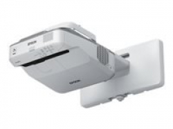 Epson EB-685W, 3LCD, Ultra short, WXGA (1280 x 800), 16:10, 3,500 lumen, 14,000 : 1, HDMI (3x), Ethernet, Wireless LAN (optional), VGA, 5.7 kg, Wall mounting bracket, 36 months