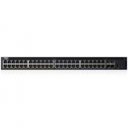 Dell Networking X1052P Smart Web Managed Switch, 48x 1GbE (24x PoE - up to 12x PoE+) 4x 10GbE SFP+                          