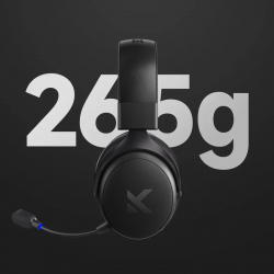 MCHOSE безжични геймърски слушалки Wireless Gaming Headphones - V9 Pro Steel Black - Bluetooth , 2.4G