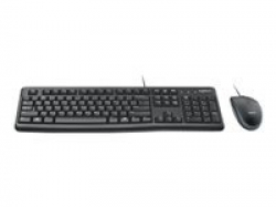 LOGITECH MK120 Corded Combo - BLACK - USB - US INT'L - EER