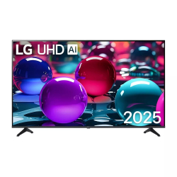 Телевизор LG 55UA73003LA, 55" 4K UltraHD TV 4K (3840x2160), DVB-T2/C/S2, webOS 25 Smart, ThinQ AI, Alpha 7 AI Processor, WiFi, HDR10 pro, HLG, ALLM/HGiG, 4K Upscaling, AI Sound pro, Multiple View, HDMI eARC, LAN, USB, Bluetooth, Google Cast, 2 Pole Stand, Black