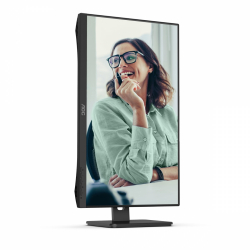 Монитор AOC 24P3CV, 23.8 inch WLED IPS Panel, 16:9, 1920x1080, 300 cd/m2, 1000:1, 50M:1, 75Hz, AntiGlare, 3H, 3-sided frameless, HDMI, DisplayPort, 4x USB 3.2, USB-C Docking, 65W PD, LAN, Speakers, Tilt, Swivel, Pivot, HAS, Flicker-free, Low blue light, VESA 100, Black