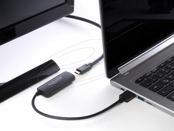Delock адаптер HDMI-A мъжко към USB Type-C™ женско (DP Alt Mode) 4K 60 Hz Delock адаптер HDMI-A мъжко към USB Type-C™ женско (DP Alt Mode) 4K 60 Hz
