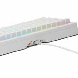 Геймърска механична клавиатура Glorious GMMK 3 65% White - Fox Linear Switches