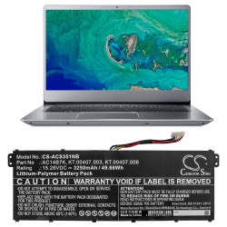 Батерия  за лаптоп  ACER Aspire 5 A515-41G-18Z3, Nitro 5 AN515-41-F6VS, Swift 3 SF313-51-514S, AC14B7K, LiPO 15.28V  3250 mAh CAMERON SINO