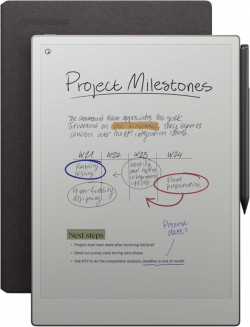 Таблет reMarkable Paper Pro 11.8", с включен стилус Marker Plus, Калъф Book Folio сив                          