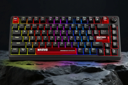 Marvo геймърска механична клавиатура Gaming Mechanical Keyboard Arma 67 KG935 - 1K, TNT Peach Switches [Linear], (English US)
