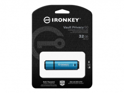 KINGSTON 32GB IronKey Vault Privacy 50 USB AES-256 Encrypted FIPS 197