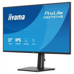 Монитор IIYAMA XB2791HS-B1, 27 inch, IPS panel, AG, FHD 1920x1080, 350cd/m2, 1500:1, 120Hz, 1ms, Blue light reducer, Flicker free, HDMI, DP, Audio out, Speakers, HAS, Swivel, Tilt, Pivot, VESA, Energy class C, Black