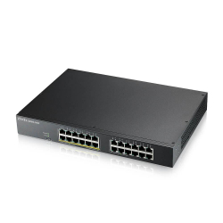 Суич ZyXEL GS1915-24EP, 24-портов, Gigabit, Управляем, Монтаж в шкаф, PoE                          