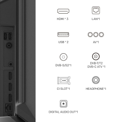 Телевизор METZ 86MQE8000Z, 86"(217 см), QLED, Google TV, 4K/UHD, 144Hz