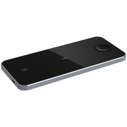 Prestigio ReVolt A5, 3-in-1 wireless charging station for iPhone, Apple Watch, AirPods, wilreless output for phone 7.5W/10W, wireless output for AirPods 5W, wireless output for Apple Watch 2.5W, material: aluminum+tempered glass, black+space grey color.