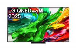 Телевизор LG 65QNED87A3B, 65" 4K QNED MiniLED  HDR Smart TV, 100Hz, 3840x2160, DVB-T2/C/S2, Alpha 8 AI Processor 4K, HDR 10, webOS 25 ThinQ,  FreeSync, VRR 120Hz, Multi View, 4K Upscaling, Wi-Fi 6, Voice Controll, BT 5.3, AirPlay 2, CI, HDMI eARC, SPDIF, Silver                          