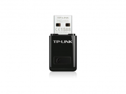 Безжичен адаптер TP-LINK TL-WN823N, 300 Mbps, USB, Вградена антена
