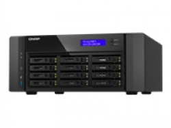 QNAP TS-h1290FX-7302P-128G 12 Bay U.2 NVMe PCIe Gen4 x4 all-flash desktop NAS AMD EPYC 16-core 7302P 128GB RDIMM ECC DDR4