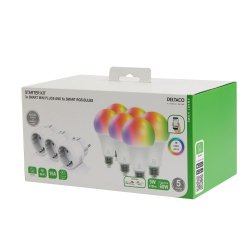 Смарт комплект DELTACO SH-KIT03, 3 x мини контакти, 6 x LED крушки                          