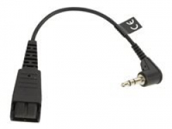JABRA QD Cord to 2x 3.5mm pin plug 15cm straight for Agfeo T15 ST15 Auerswald Comfort 300